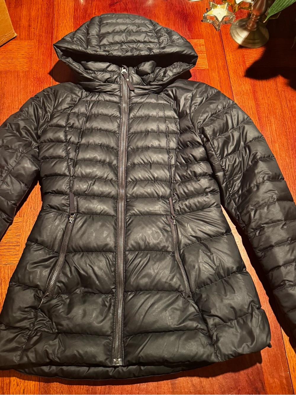 Lululemon Pack It Down Black Goose Down Puffer Jacket Size 4